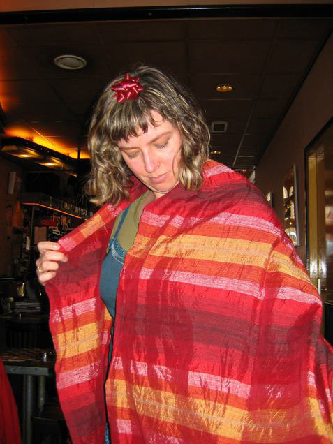 Laura met Marokkaanse sjaal