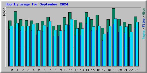 Hourly usage for September 2024